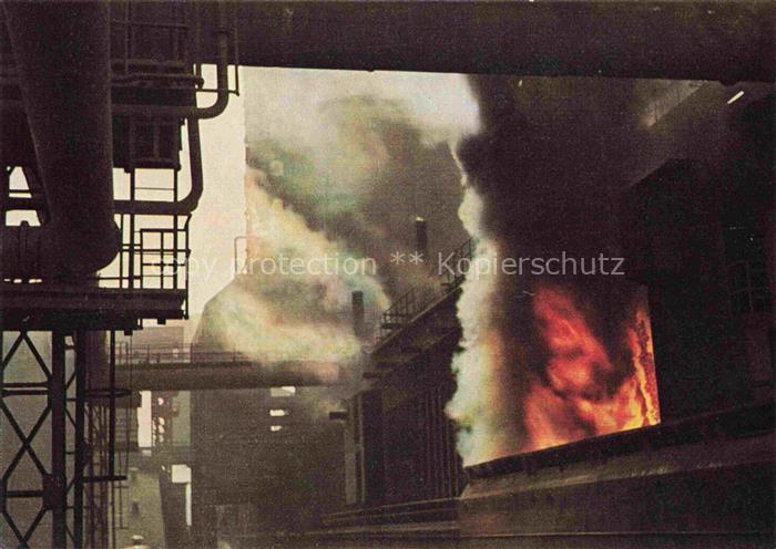 EssEN  Ruhr Beim Koksloeschen in einer Essener Kokerei