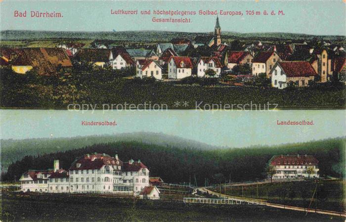 Bad Duerrheim BW Panorama Kindersolbad Landessolbad