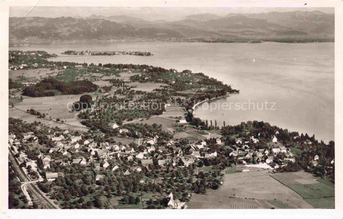 Wasserburg am Bodensee Bayern Fliegeraufnahme