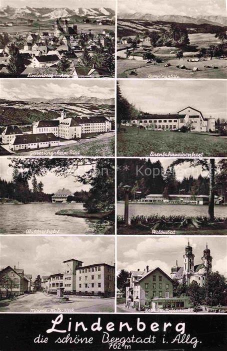 Lindenberg Allgaeu Panorama Genesungsheim Ried Waldseehotel Campingplatz Eisenba