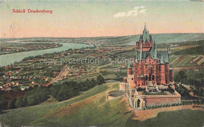 Drachenburg Schloss Koenigswinter NRW Panorama Militaerpost