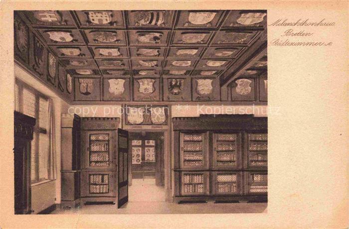 Bretten  Baden Melanchthonhaus Staedtezimmer