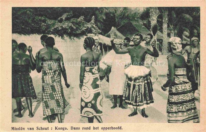 Kongo Congo Missien van Scheut Dans rond het opperhoofd