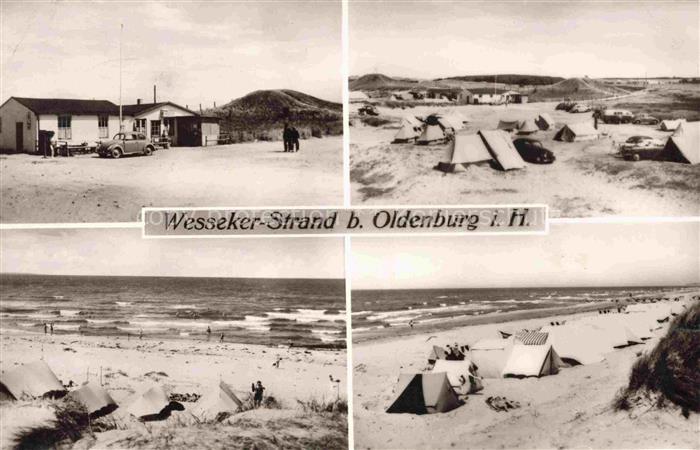 Wesseker-Strand Oldenburg Holstein Strandhalle Strandpartien