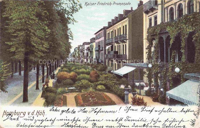 Homburg  BAD HOMBURG von der Hoehe Hessen Kaiser Friedrich Promenade