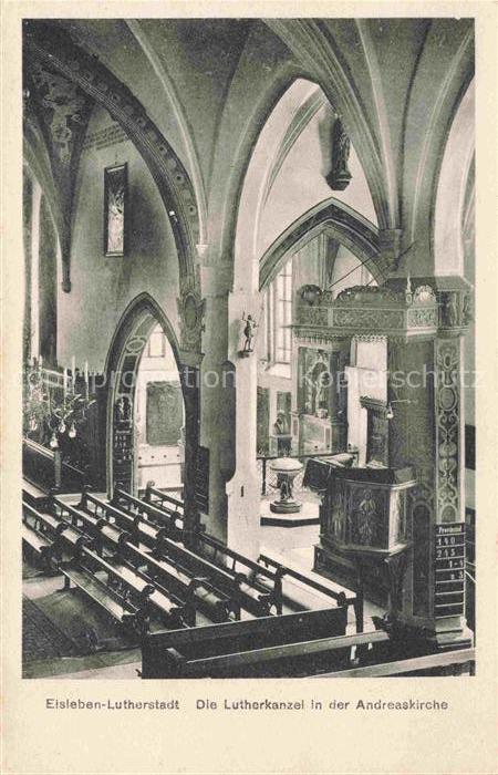 Eisleben Lutherkanzel in der Andreaskirche
