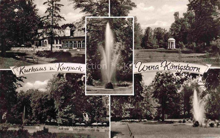 Unna Kurhaus und Kurpark Koenigsborn Park Fontaene