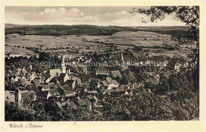 Erbach  Odenwald Hessen Panorama