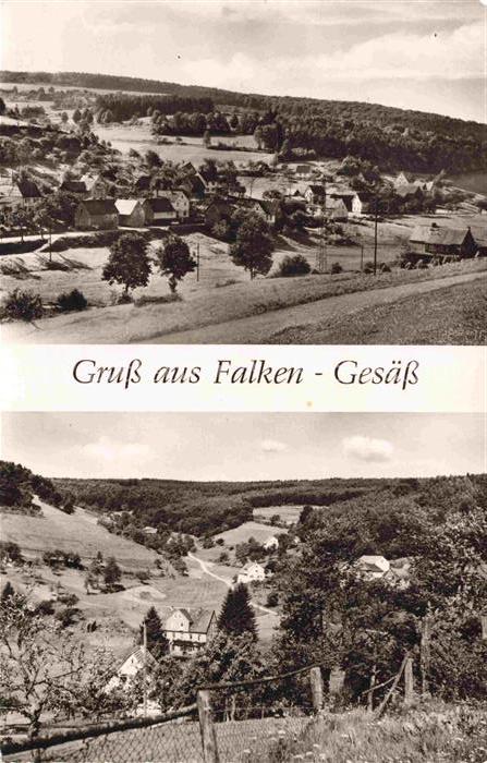 Falken-Gesaess Beerfelden Odenwaldkreis Hessen Panorama