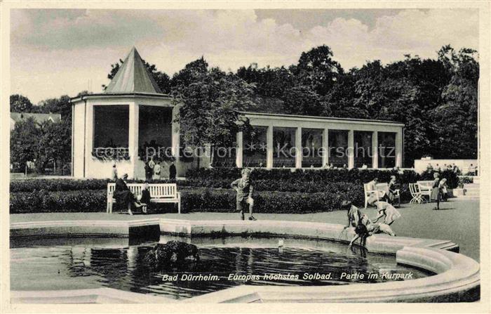 Bad Duerrheim BW Solbad Partie im Kurpark