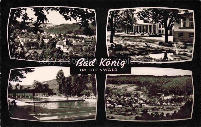 Bad Koenig Odenwald Hessen Panorama Hallenbad Freibad