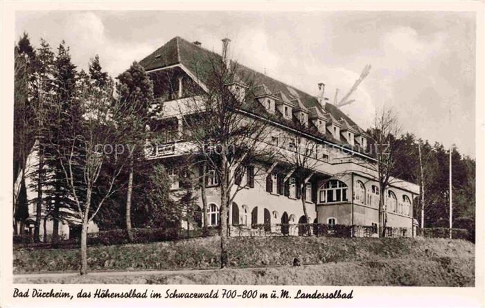 Bad Duerrheim BW Hoehensolbad Kurhaus