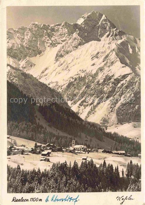 Riezlern Kleinwalsertal Vorarlberg Panorama Feldpost