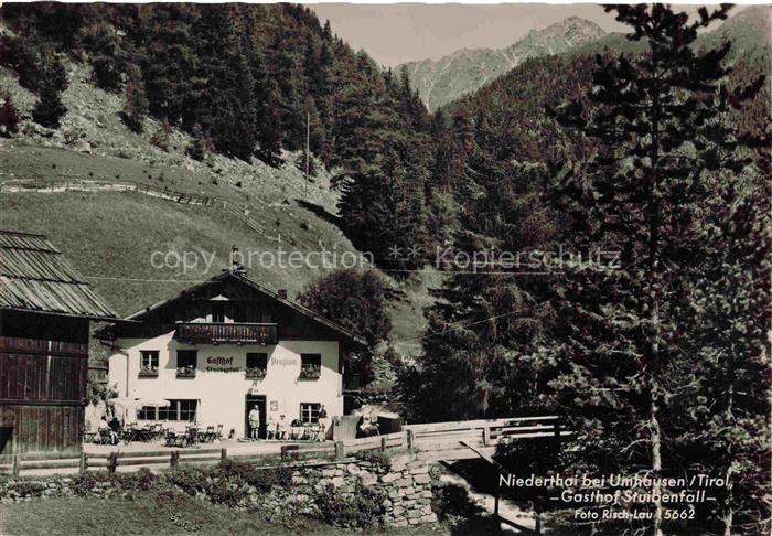 Niederthai Umhausen oetztal Tirol AT Gasthof Pension Stuibenfall
