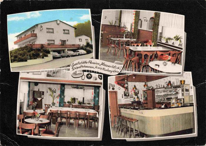 Weipoltshausen Gladenbach Gaststaette Pension Hessenblick Gastraeume Bar