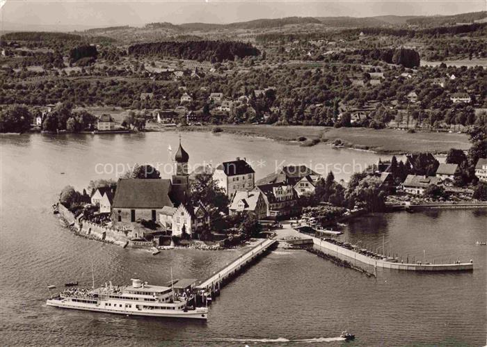 Wasserburg am Bodensee Bayern Fliegeraufnahme