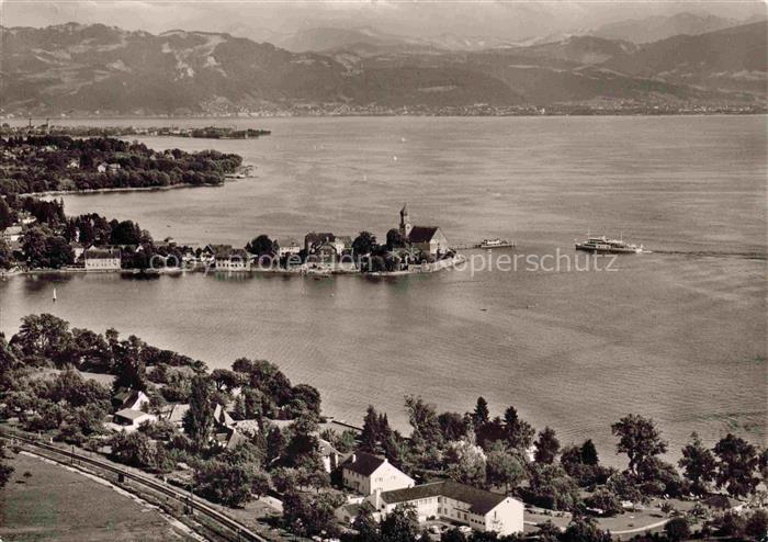 Wasserburg am Bodensee Bayern Fliegeraufnahme