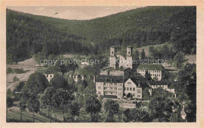 Frauenalb Marxzell Karlsruhe BW Gauschulungsburg Albtal mit Blick auf die Kloste