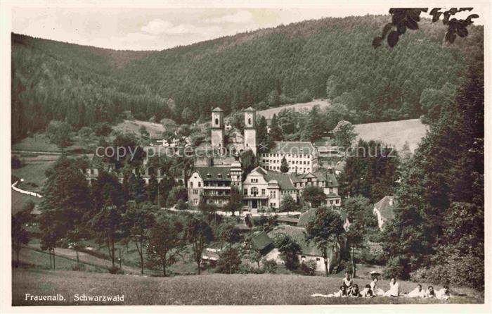 Frauenalb Marxzell Karlsruhe BW Panorama mit Burg