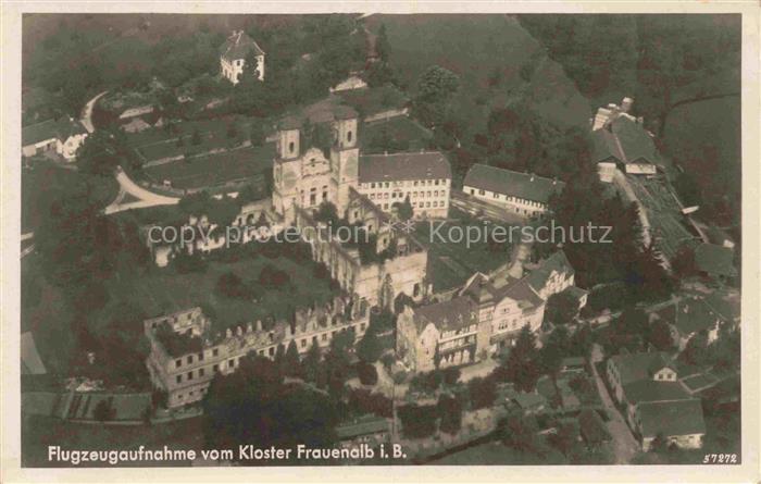 Frauenalb Marxzell Karlsruhe BW Kloster Frauenalb Fliegeraufnahme