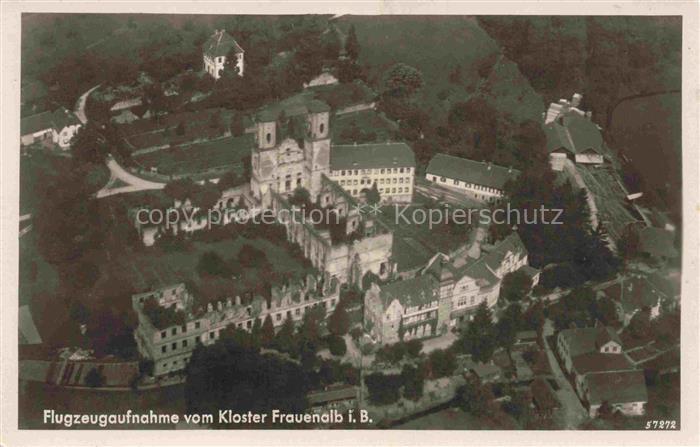 Frauenalb Marxzell Karlsruhe BW Kloster Frauenalb Fliegeraufnahme