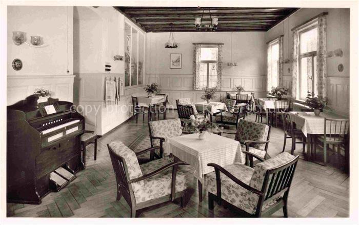 Frauenalb Marxzell Karlsruhe BW Sanatorium Frauenalb Lesesaal
