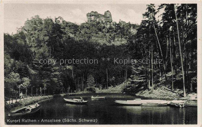 Rathen Saechsische Schweiz Amselsee
