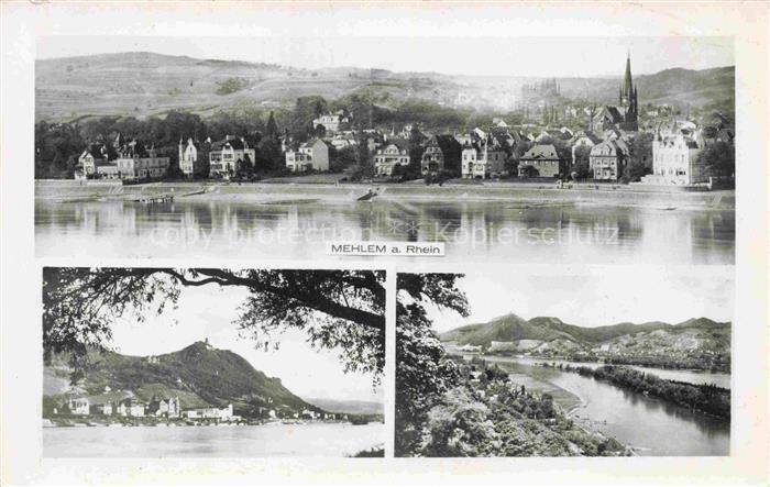 Mehlem Godesberg Bonn Panorama Rheinpartien