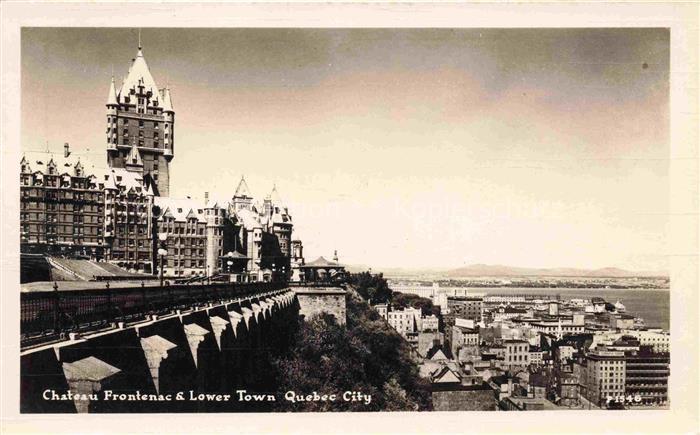 QUEBEC-City Canada Chateau Frontenac and Lower Town Quebec City