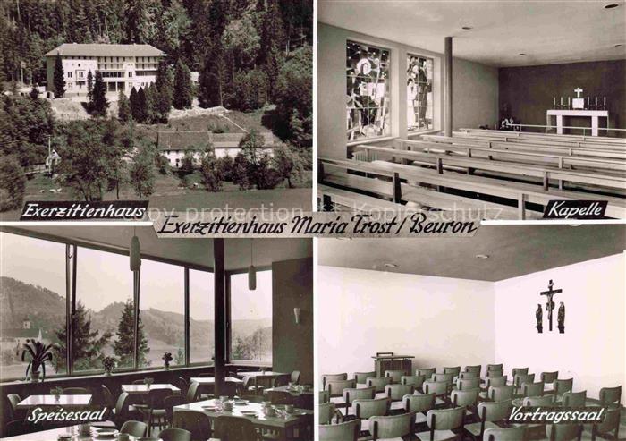 Beuron Donautal Exerzitienhaus Maria Trost Kapelle Speisesaal Vortragssaal