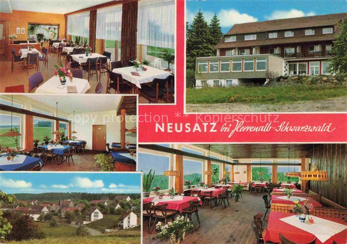 Neusatz Bad Herrenalb Wald Cafe Pension Restaurant Schumacher Gastraeume