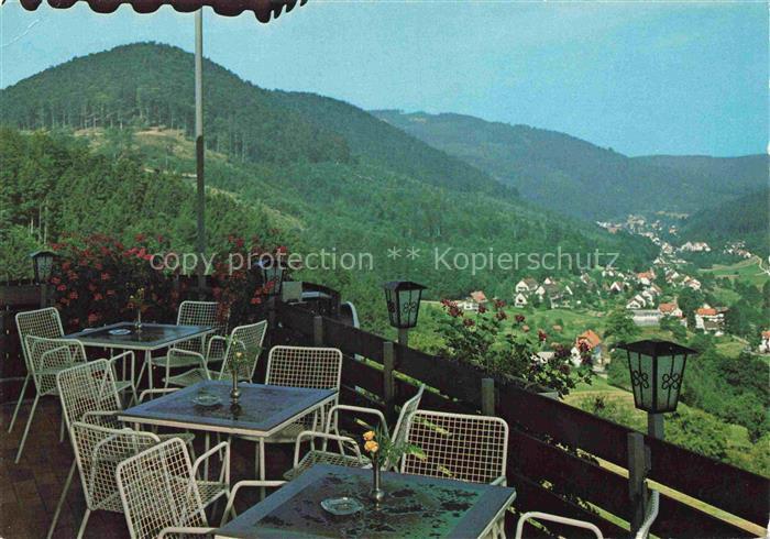 BAD HERRENALB Berggasthof Waldteufel Oberes Gaistal Terrasse