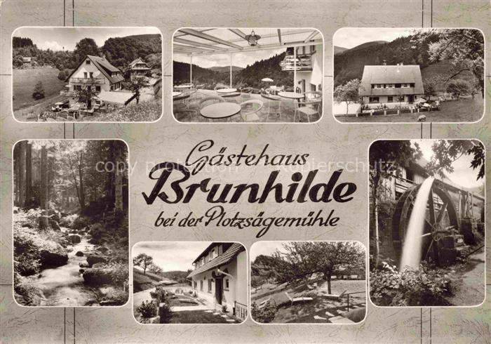 Zieflensberg Bad Herrenalb Gaestehaus Brunhilde Terrasse Bachlauf Plotzsaegemueh