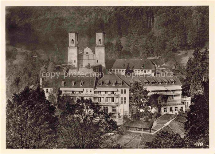 Frauenalb Marxzell Karlsruhe BW Sanatorium Frauenalb mit Klosterruine