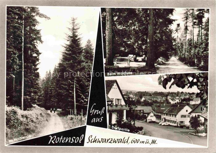 Rotensol Bad Herrenalb BW Im Hochwald Beim Waldsee Dorfpartie