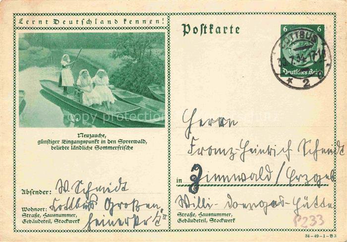 Neuzauche Neu Zauche Dahme-Spreewald Brandenburg Spreewald Kahnpartie