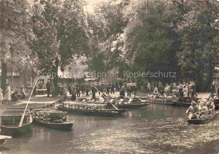 Luebbenau Spreewald Brandenburg Kahnabfahrtstelle