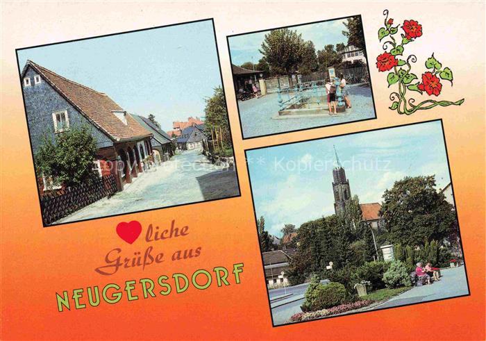 NEUGERSDORF  Sachsen Gaertnerweg Spreequelle Kirche