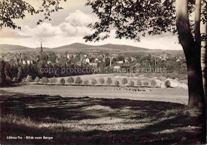 Loebau Sachsen Blick vom Berge