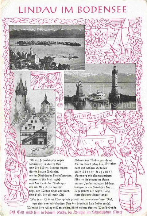 Lindau Bodensee Panorama Diebsturm Hafeneinfahrt