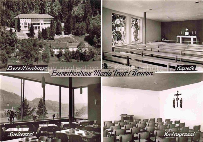 Beuron Donautal Exerzitienhaus Maria Trost Kapelle Speise und Vortragssaal