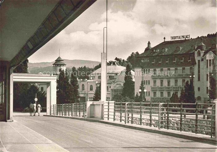 Piestany Pistian Poestyen SK Pohlad z kolonado veho mosta na liecebny ustav Ther