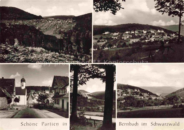 Bernbach Bad Herrenalb BW Panorama Dorfpartie