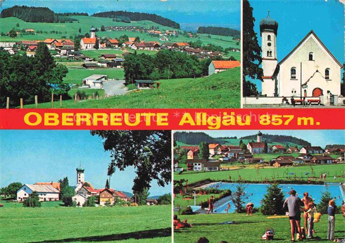 Oberreute Lindau Bayern Panorama Kirche Freibad