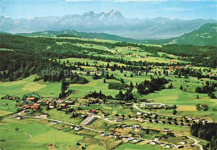 Irsengrund Oberreute Lindau Bayern Panorama Blick gegen Saentis Appenzeller Alpe