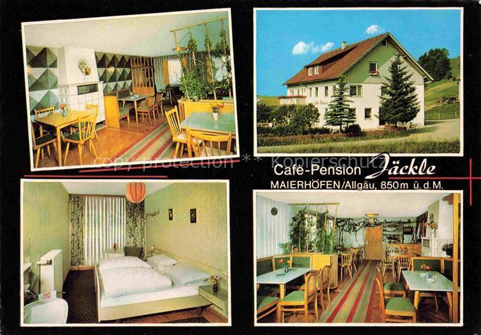 Maierhoefen Allgaeu LINDAU Bayern Café Pension Jaeckle Gastraum Fremdenzimmer