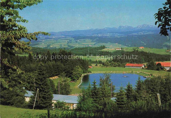 Scheidegg Allgaeu Bayern Panorama Kurort Alpenfreibad