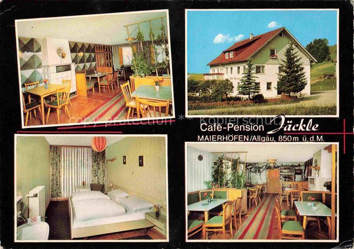 Maierhoefen Allgaeu LINDAU Bayern Café Pension Jaeckler Gastraum Fremdenzimmer