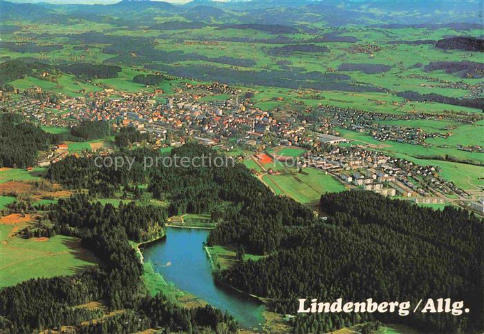 Lindenberg Allgaeu Panorama mit Waldsee
