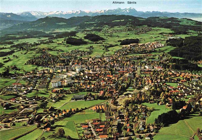 Lindenberg Allgaeu Panorama mit Schweizer Hochalpen